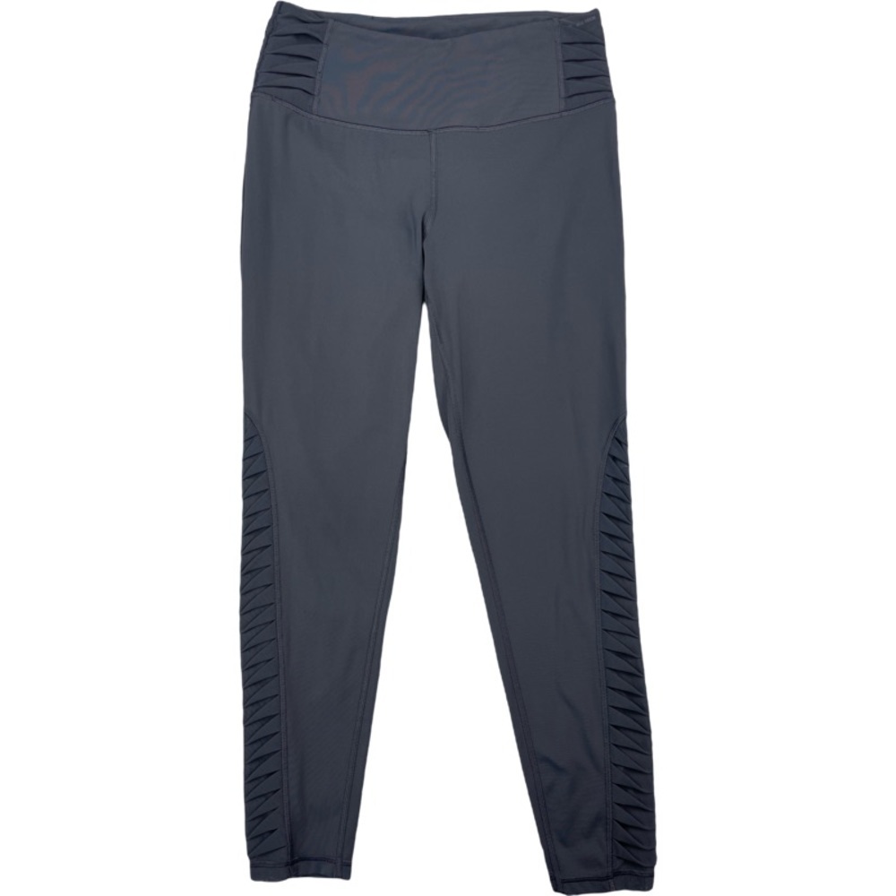 ✅ Victoria’s Secret Total Knockout Gray Tight Leggings Pleated Mesh detail M